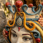 Testa di Moro, Woman, Decoro Sicily. Sicilian ceramics from Caltagirone, Sofia