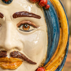 Testa di Moro, White Male, Decoro Sicily. Ceramiche Sofia, Caltagirone