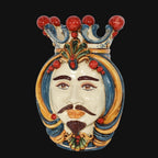 Testa di Moro, White Male, Decoro Sicily. Ceramiche Sofia, Caltagirone