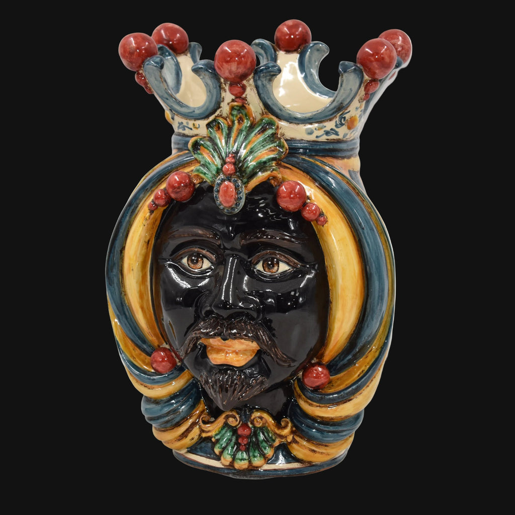 Testa di Moro, maurischer Mann, Decoro Sicily. Sizilianische Keramik aus Caltagirone, Sofia