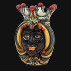 Testa di Moro, maurischer Mann, Decoro Sicily. Sizilianische Keramik aus Caltagirone, Sofia