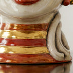 Testa di Moro Aisha, Donna, Madreperla Antichizzato Oro e Lustri, oro zecchino. Ceramiche Sofia, Caltagirone