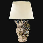 Medusa head lamp, Woman, hair of snakes, Greek myth. Ceramiche Sofia, Caltagirone